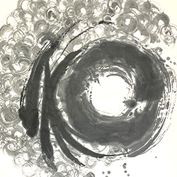 書の作品と陶磁器